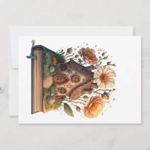 Book Lover Merry Bookmas Christmas Holiday Card