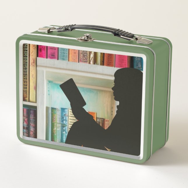 Book Lover Metal Lunch Box (Front)