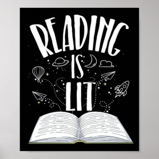 Book Lover Nerd Reader Gift Poster