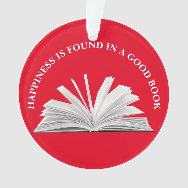 Book Lover Ornament (Front)