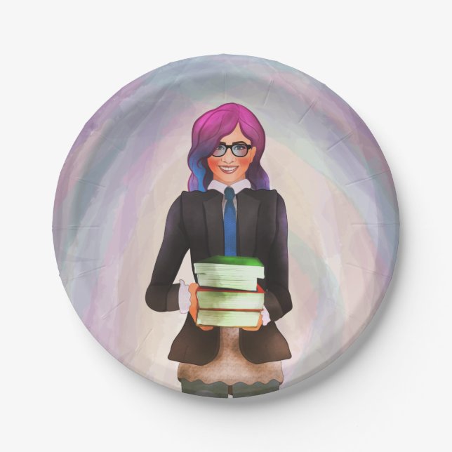 Book lover paper plates (Front)