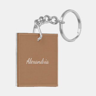 Book Lover Personalized Floral Library Keychain