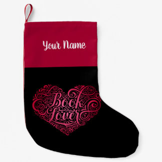Book Lover Personalized Small Christmas Stocking