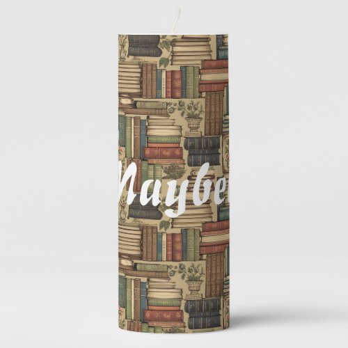 Book Lover  Pillar Candle