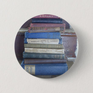 book lover pinback button