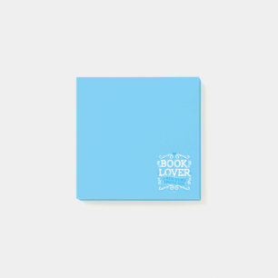 Book Lover Post It Notes / Blue