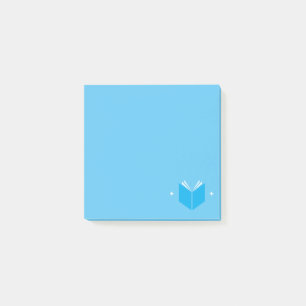 Book Lover Post It Notes / Blue