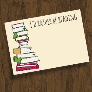 Book Lover Reader Post-it Notes