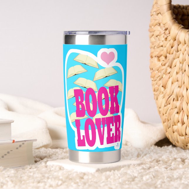 Book Lover Reading Cool Art Logo Saying Insulated Tumbler (Living Room)
