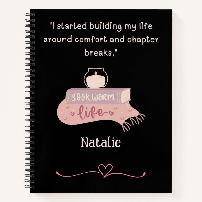Book Lover Reading Spiral Notebook (Front)