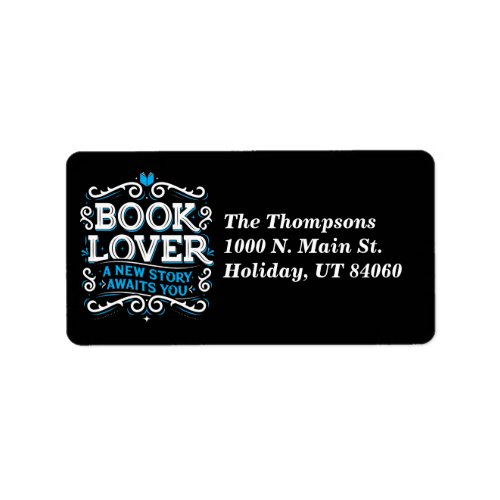 Book Lover  Return Address Labels