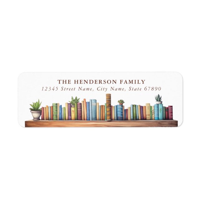 Book Lover Return Address Labels (Front)