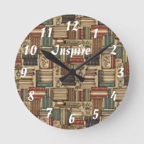 Book Lover   Round Clock