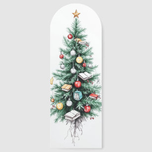 Book Lover’s Christmas Tree – Holiday Bookmark