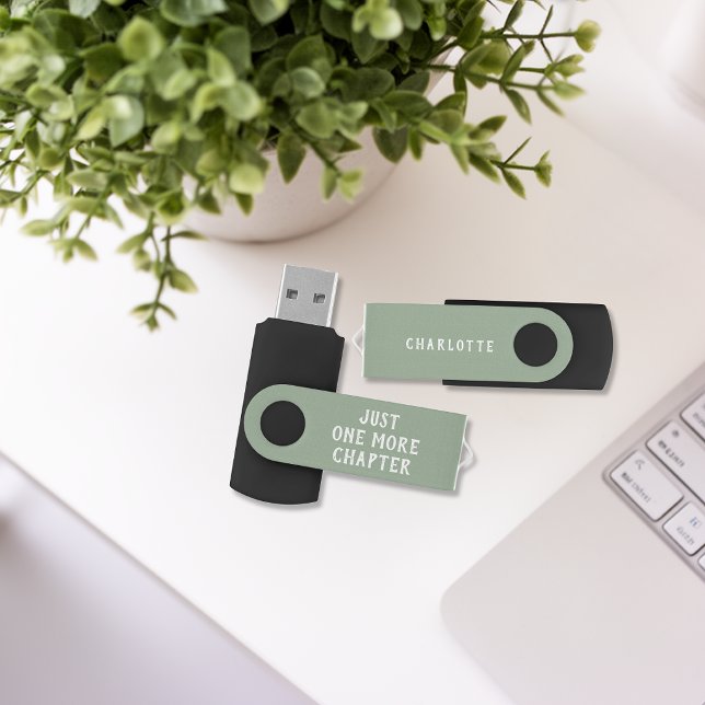 Book Lover Saying Typography Personalized  Flash Drive (Creator Uploaded)