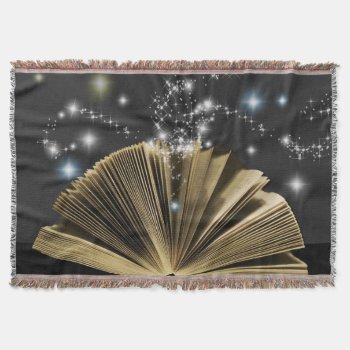 Book Lover Throw Blanket by HappyGabby at Zazzle