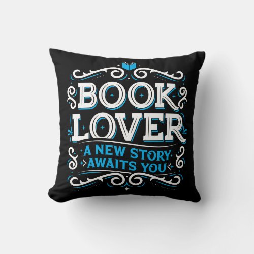 Book Lover  Throw Pillow