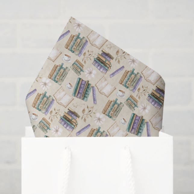 Book Lover Tissue Paper in Cream (Gift Bag)
