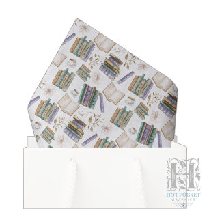 Book Lover Tissue Paper in White