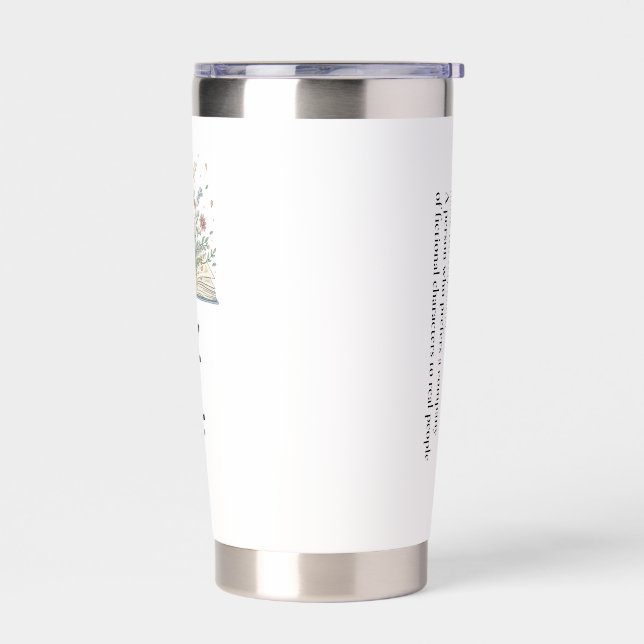 Book Lover Tumbler Gift - Librarian Gift - Writer  (Left)