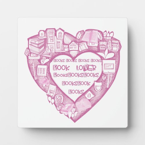 Book Lover Valentine Plaque