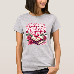 Book Lover Valentine Romantic Reading Aesthetic T-Shirt