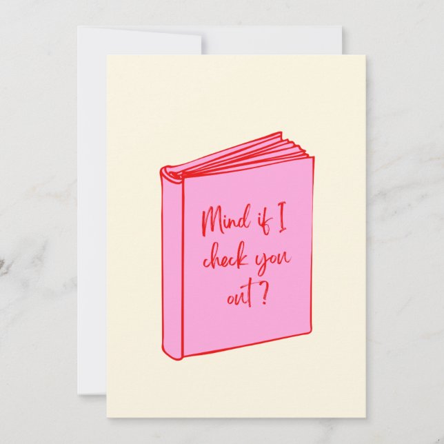 Book Lover Valentine's Day Card  (Front)