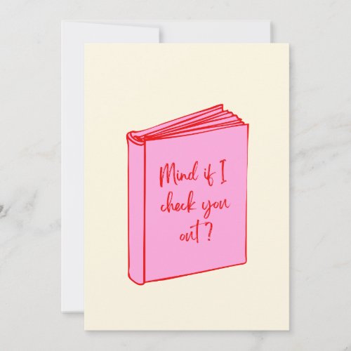 Book Lover Valentines Day Card 