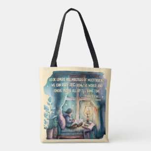 Book Lovers Are Masters of Multitasking Tote Bag