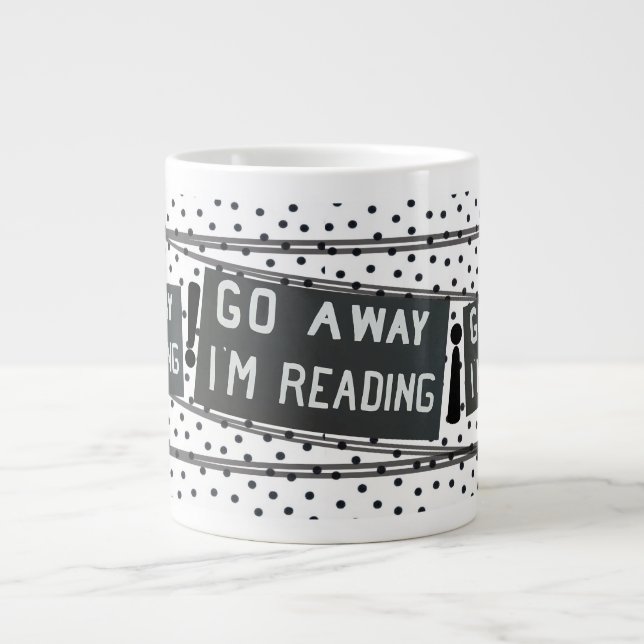 book lovers black and white mug with saying (Front)