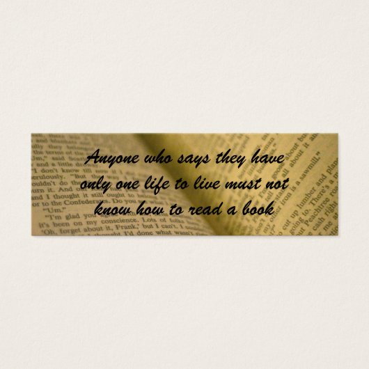 book lover's bookmark (Front)