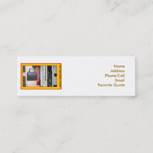 Book-Lover's Bookmark Mini Business Card
