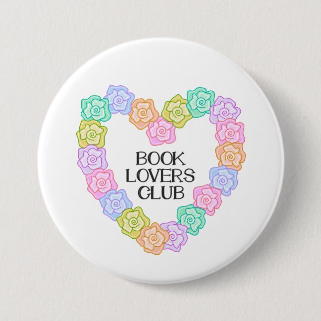 Book Lovers Club Button (Front)