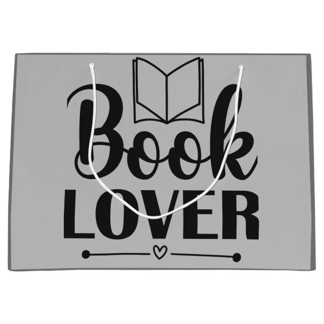 Book Lovers Club Large Gift Bag (Front)