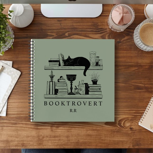 Book Lover's Cozy Bookcase Booktrovert Monogram (Creator Uploaded)