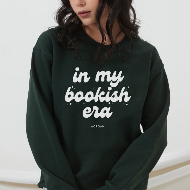 Book Lovers Customizable Retro In My Bookish Era  Sweatshirt (Creator Uploaded)
