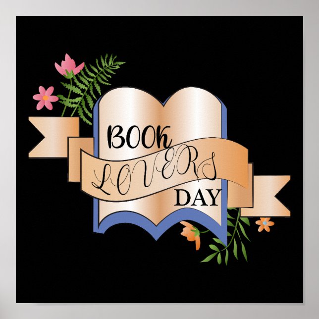 Book Lovers Day Sign Poster (Front)