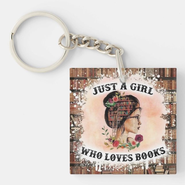 Book Lover's Delight Keychain (Front)