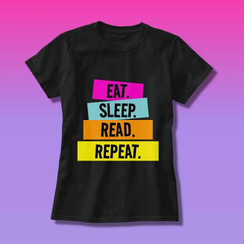 Book Lovers Eat Sleep Read Repeat T_Shirt