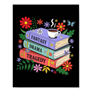 Book Lovers Fantasy Drama Tragedy Subtle 8647 Trum Poster