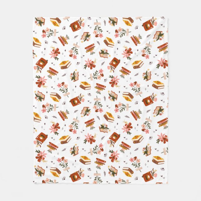 Book Lovers Fleece Blanket (Front)