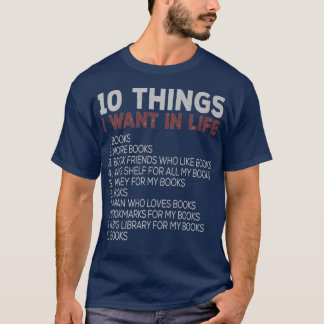 Book Lovers Funny Quotes Reading Funny Bookworm Gi T-Shirt