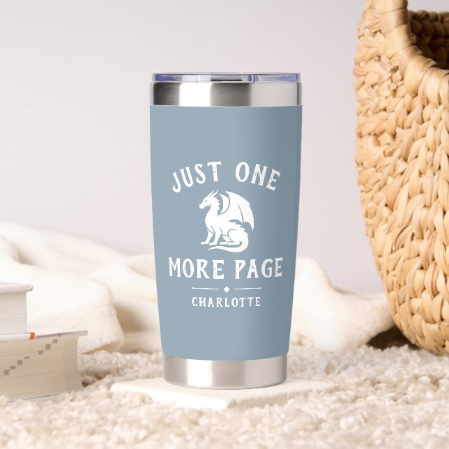 Book Lovers Funny Saying Fantasy Reader Custom Insulated Tumbler (Living Room (Rotated))