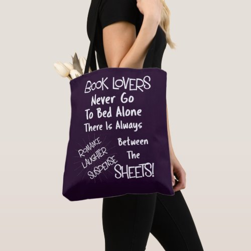 Book Lovers Funny Text Quote Tote Bag