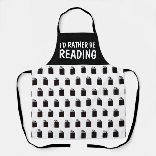Book Lovers Id Rather Be Reading Apron