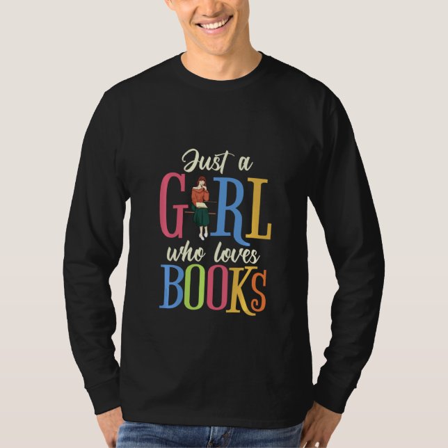 Book Lovers Just A Girl Who Loves Books Pullover (Front)