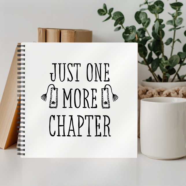 Book Lovers Just One More Chapter Spiral Notebook (Creator Uploaded)