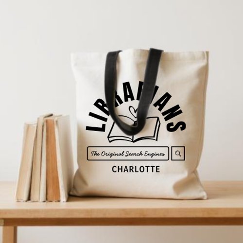 Book Lovers Librarian Funny Saying Gift Tote Bag