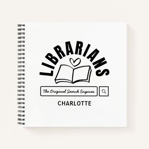 Book Lovers Librarian Funny Saying Spiral Notebook