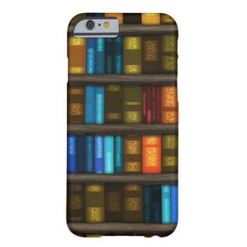 Book Lovers  Librarians Colorful Books on Shelf Barely There iPhone 6 Case